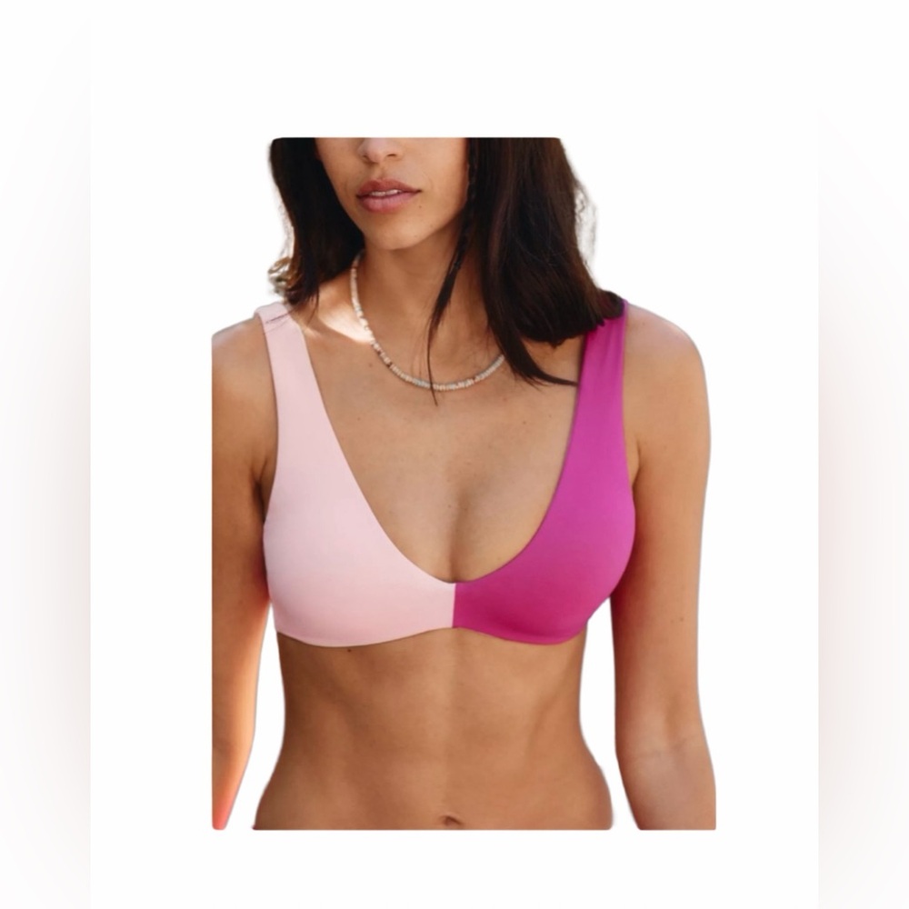 NWT - L*Space Luna Bikini Top - Colour: Crystal Pink/Bougainvillea- XS